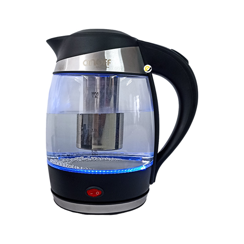 Hervidor Electrico De Agua 1.8L Con Infusor Onoff